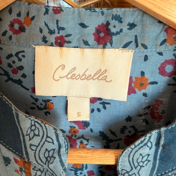 Cleobella Blue Floral Long Sleeve Dress - Picture 3 of 3